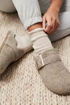 Тапочки-Мюли из фетра Laura Ashley, серый