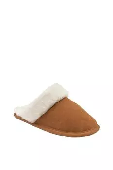 Тапочки-мюли "Эльдора" на плоской подошве Lotus, коричневый