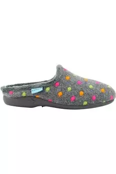 Тапочки-мюли Lunar Peanut, серый