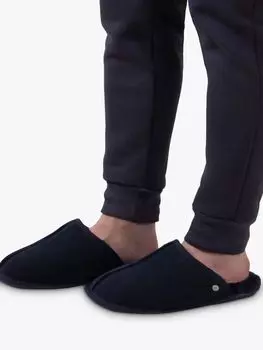 Тапочки-мюлы Donmar из овчины Just Sheepskin, темно-синий