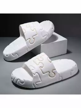 Тапочки мужские Eva Puzzle летние, белый