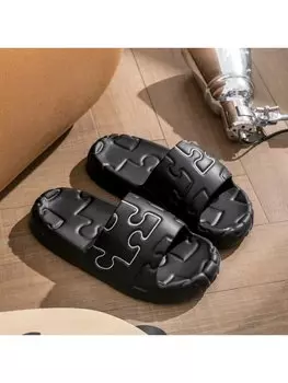 Тапочки мужские Eva Puzzle летние, черный