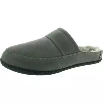 Тапочки мужские Falcon Ridge II Scuff из искусственного меха с замшей и потертостями Sorel, цвет quarry grill