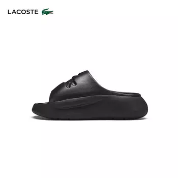 Тапочки мужские Lacoste на толстой подошве, черный