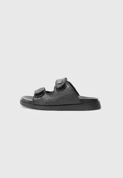 Тапочки MYKA - Mules Steve Madden, черный