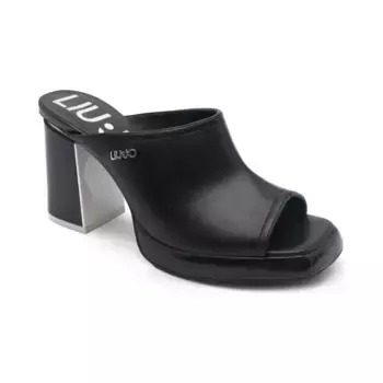 Тапочки на каблуке с добавлением кожи Liu Jo, черный