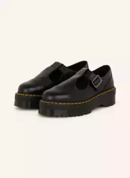 Тапочки на платформе bethan Dr. Martens, черный