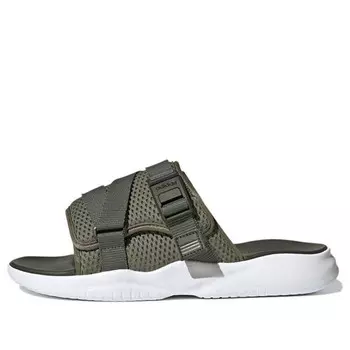 Тапочки neo utx sandal 'dark green white' Adidas, зеленый