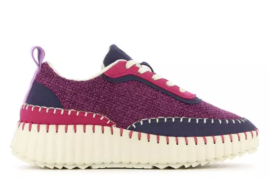 Тапочки Noah на танкетке Camila'S, фиолетовый