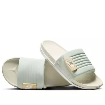 Тапочки offcourt adjust slide 'light silver sail' Nike, серебряный