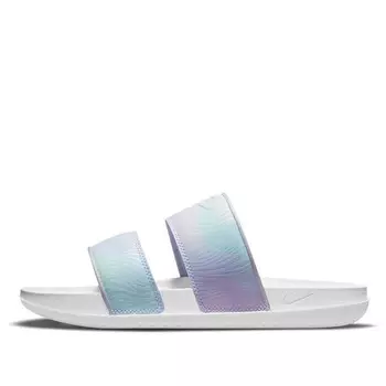 Тапочки offcourt duo 'white pure violet' Nike, белый