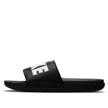 Тапочки offcourt slide 'black white' Nike, черный