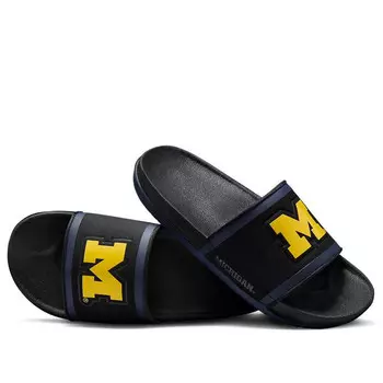 Тапочки offcourt slide 'michigan' Nike, черный