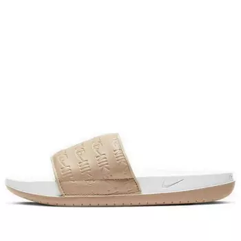 Тапочки offcourt slide se3 'white vachetta tan' Nike, белый
