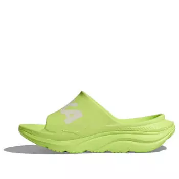 Тапочки ora athletic slide Hoka One One, зеленый