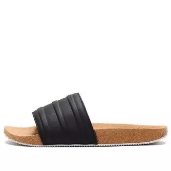 Тапочки originals adilette 'black cork' Adidas, черный