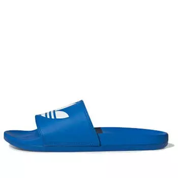 Тапочки originals adilette lite minimalistic blue white slippers 'blue white' Adidas, синий