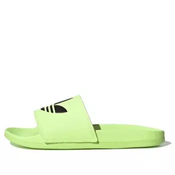 Тапочки originals adilette lite slipper 'black green' Adidas, черный