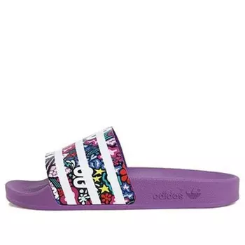 Тапочки originals adilette slides slippers Adidas, фиолетовый