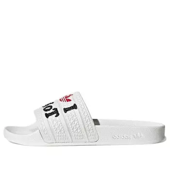 Тапочки originals adilette slides slippers white/black Adidas, белый