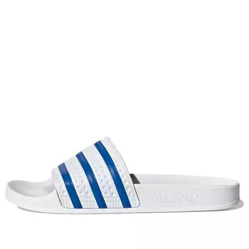 Тапочки originals adilette slides white/blue Adidas, белый