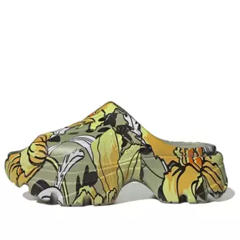 Тапочки от stella mccartney clogs Adidas, зеленый