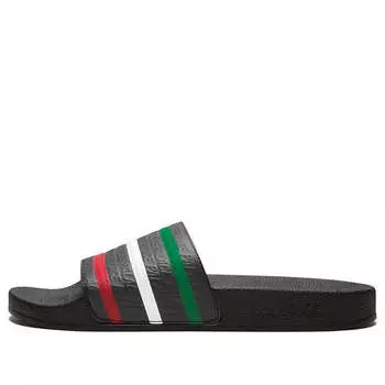 Тапочки palace x adilette black slippers Adidas, черный