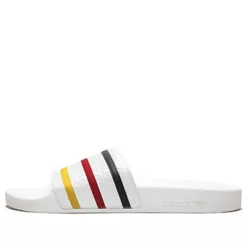 Тапочки palace x adilette white slippers Adidas, белый