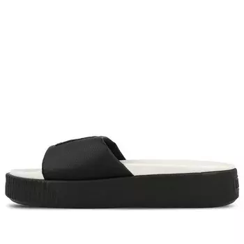 Тапочки platform slide 'black whisper white' Puma, черный