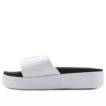 Тапочки platform slide bold sd 'white black' Puma, белый