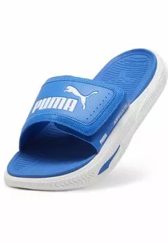 Тапочки пляжные Softridepro 24 V Puma, Team Royal- белые