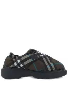 Тапочки-подушки Burberry, зеленый