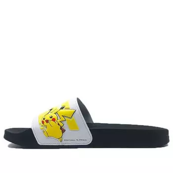 Тапочки pokmon x neo adilette shower waterproof shoe yellow Adidas, желтый