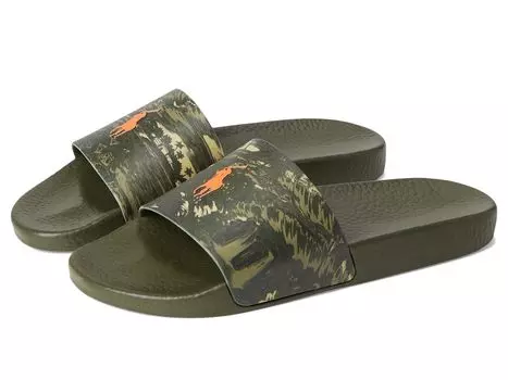 Тапочки Polo Ralph Lauren Scenic-Print Floral Slide, цвет Night Vision Scenic