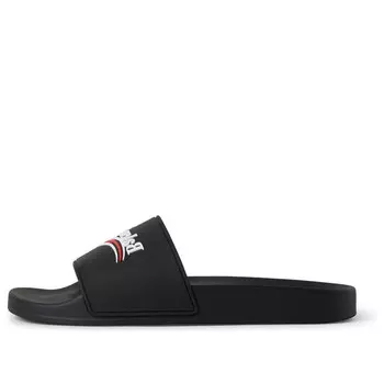 Тапочки pool slides 'black' Balenciaga, черный