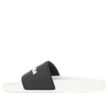 Тапочки pool slides 'white black alternative' Balenciaga, черный