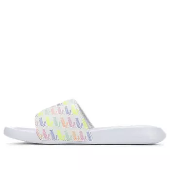 Тапочки popcat mini white logo Puma, белый