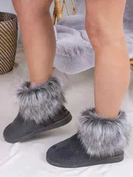 Тапочки Pretty You London Elsa, серые