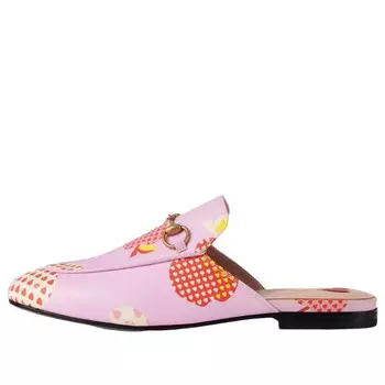 Тапочки princetown slippers 'pink orange' Gucci, розовый