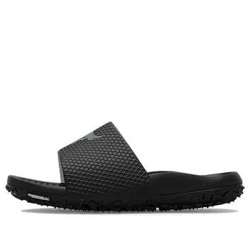 Тапочки project rock slide 'black pitch grey' Under Armour, черный