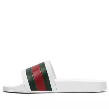 Тапочки pursuit '72 rubber slide 'white' Gucci, белый