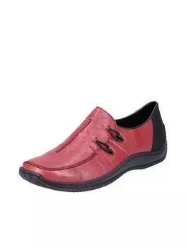 Тапочки rieker, цвет wine/schwarz