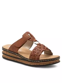 Тапочки Rieker, коричневый