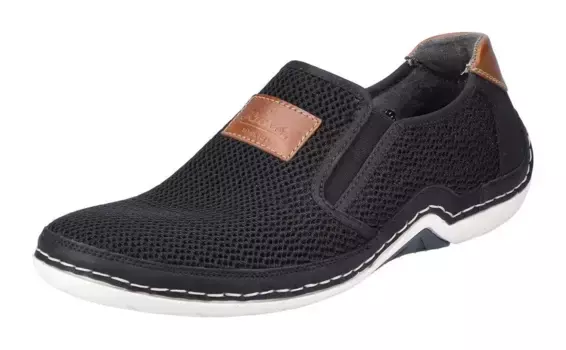 Тапочки Rieker со стелькой MemoSoft, черный