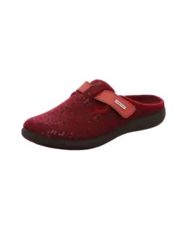 Тапочки ROHDE Winter Pantoffel Textil Bari, цвет weinrot
