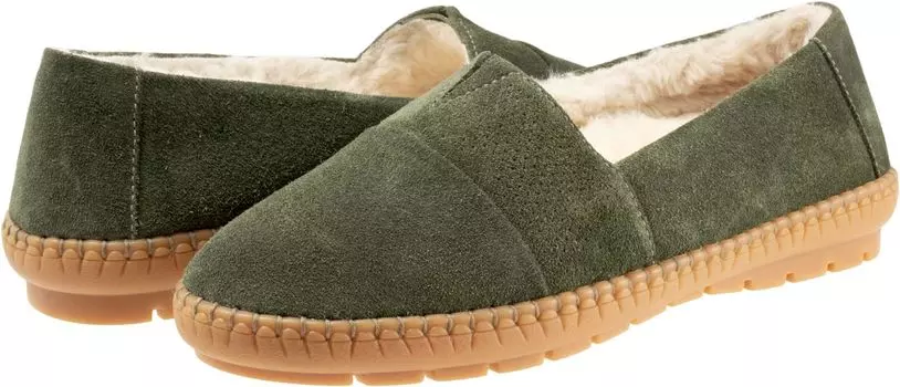 Тапочки Ruby Plush Trotters, цвет Dark Green Suede