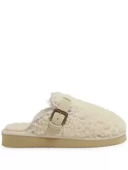 Тапочки с кожаной отделкой Mou, нейтральный цвет