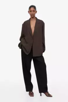Тапочки с квадратным носком H&M, коричневый