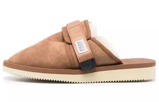 Тапочки с меховой подкладкой Suicoke