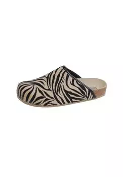 Тапочки с мотивом Schuhmode Weeger, цвет Zebra